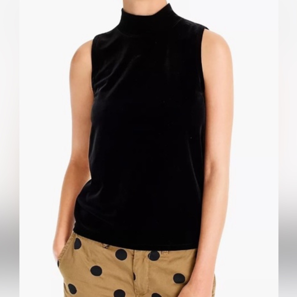 J.Crew Velvet Mockneck Tank